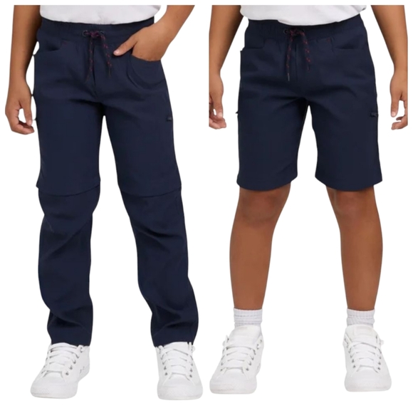 Boys Youth Eddie Bauer Convertible Pant Blue Size M 10/12 NWT - Picture 1 of 14